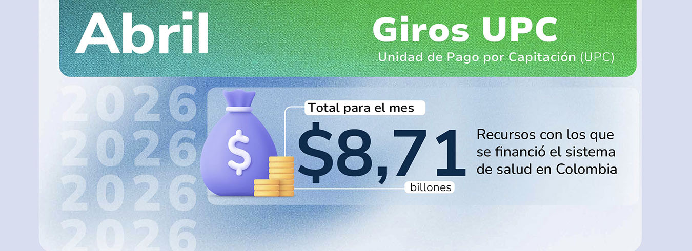 La ADRES giró en abril $8,71 billones para garantizar la prestación de servicios de salud en todo el país 