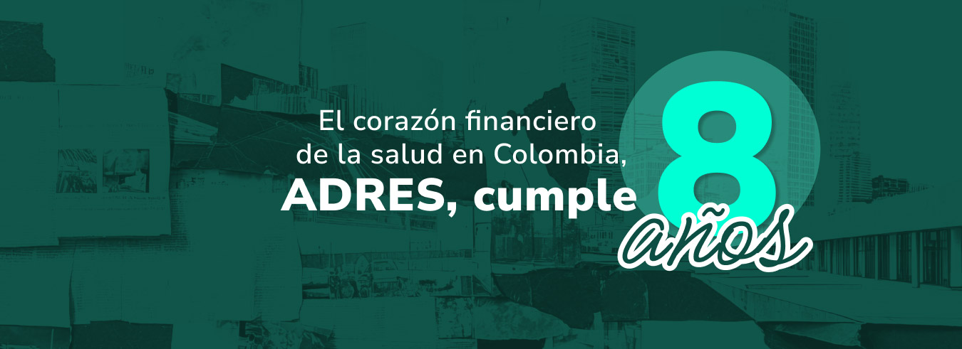 Banner de los cumpleaños de 8 años de ADRES